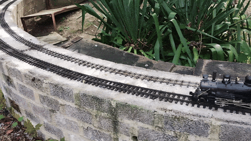 Animated gif showing model train